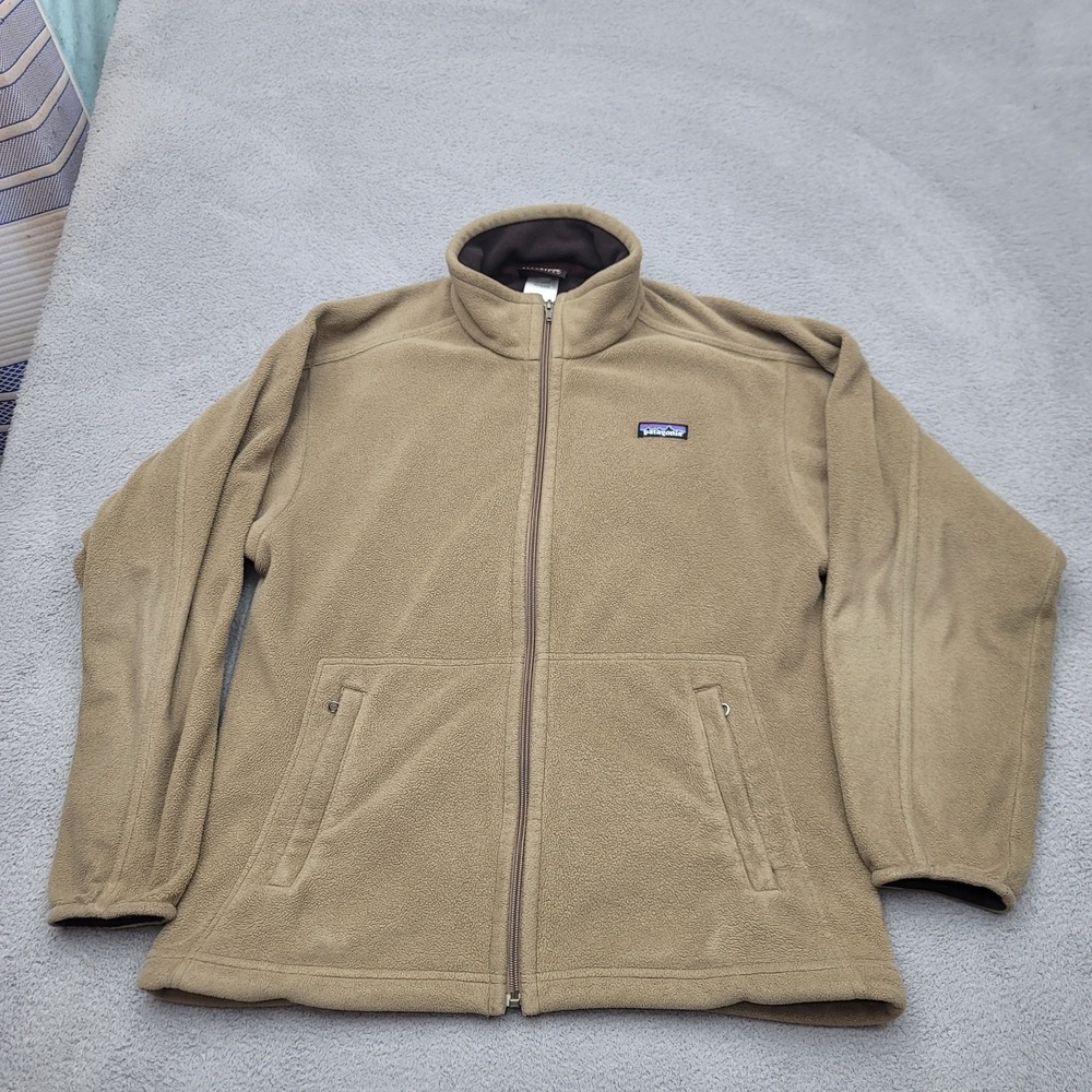 Patagonia Jacket Mens Size M Green Fleece Synchilla Outdoor 25330 *Read
